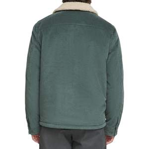Veste d'hiver en jean matelassé Sherpa pour hommes coupe classique coupe-vent et écologique, respirant, tenue décontractée pour l'extérieur - Product Image 6