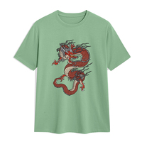 T-shirt Homme Personnalisé 100% Coton de Haute Qualité Col Rond Coupe Oversize Décontracté Respirant Écologique Anti-boulochage Été Laine Peignée