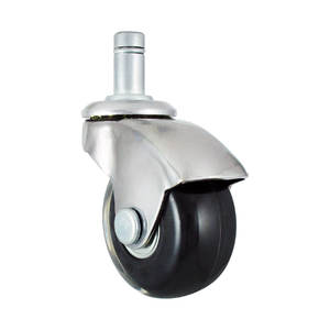 Modern 2-Inch Transparent PU Office Chair <b>Casters</b> Universal Friction Ring Stem Steel Frame School Gym Kitchen - Product Image 1