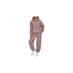 Sudadera con capucha corta con lavado ácido para mujer de proveedor de alta calidad con la fabricación de chándal de pantalón a juego - Product Image 6