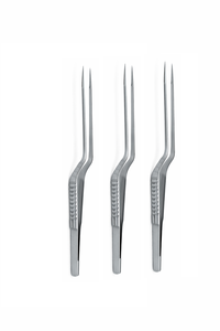Micro Pinzas de Bayoneta con Mango Plano y Puntas Roma de 1 mm - Product Image 3