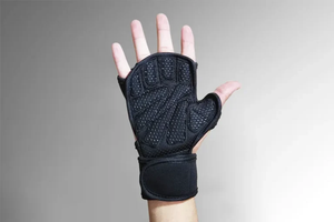 High Quality Half-Finger Integrated Sports Gloves Finger Slits <b>Hand</b> <b>Grips</b> Breathable <b>Adjustable</b> Wrist Strap Durable Palm - Product Image 5