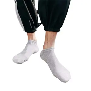 Мужские хлопковые черные невидимые носки для лодок, дезодорант, спортивные белые носки, впитывание пота на весну и осень