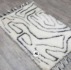 Tapis berbères marocains prix de gros tapis en laine tuftés à la main design vintage vente en gros de tapis berbères marocains pour le salon - Product Image 3