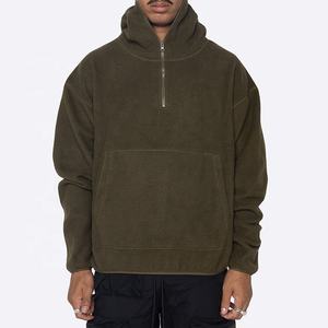 Nouveau sweat à capuche balaclava élégant et personnalisé, sweat à capuche sherpa chaud et lourd, unisexe, hiver, sweat à capuche à fermeture éclair quart pour homme - Product Image 5