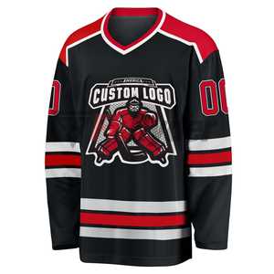 Nuevo mejor diseño de impresión por sublimación, camisetas de hockey sobre hielo, la mejor calidad, secado rápido, transpirable, uniformes de hockey sobre hielo para jóvenes, OEM - Product Image 2