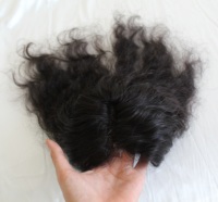 Rambut Asli Vietnam Remy 100% Virgin yang Indah, Toupee Topper Bergelombang Dalam, Gaya Gelombang Alami, Transparan HD Tanpa Lem, Jahitan Tangan