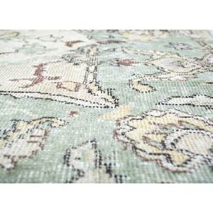 Handmade Vintage Green Wool <b>Rug</b> Large <b>Boho</b> Style Medallion Abstract Rectangle Pattern for Home Entryway Hallway-Pae-2853 - Product Image 3