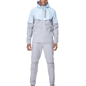 Conjunto de Ropa de Dos Piezas Tipo Cortavientos de Fácil Ajuste con Sensación Ligera para Uso Diario Informal - Product Image 1