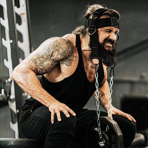 Nouveauté : Harnais de musculation pour le cou et la tête avec chaîne en acier, entraînement de musculation, harnais de musculation pour le cou - Product Image 2