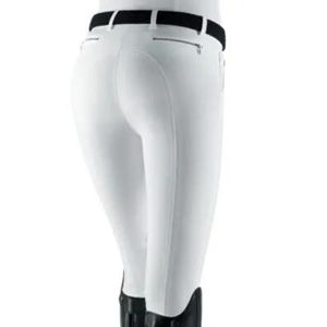Pantalones de equitación de alta calidad para mujer, pantalones elásticos de 4 vías personalizados al por mayor, ropa ecuestre a granel, pantalones ajustados elegantes - Product Image 4