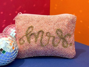 Porte-monnaie perlé Mahjong avec motif de tuile porte-bonheur et breloque $ |   Vente en gros de pochettes à thème asiatique personnalisables OEM (MOQ 50 pièces) - Product Image 2