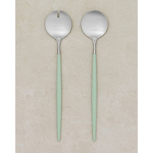 Luxurious Brass Salad Spoon Set 2 Matte Brushed Finishing Modern Eco-Friendly Bulk <b>Flatware</b> - Product Image 5