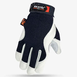 Haute qualité SKATIQ SG-8076 Premium peau de chèvre Double paume gants de travail fonction antidérapante - Product Image 4
