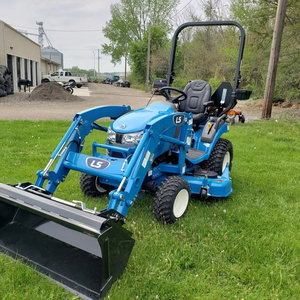 High Quality Industrial Compact Tractor Equipment LS Lawn Mower Front Loader Backhoe <b>125cc</b> 2-Stroke <b>Engine</b> 110V Motor Gear - Product Image 1