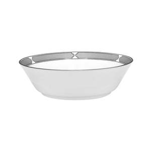 Ciotola per Insalata in Porcellana Platinum Noritake Eternal Palace, Design Classico, Acciaio Inossidabile Lucidato, Taglia Unica per Matrimoni ed Eventi Speciali - Product Image 1