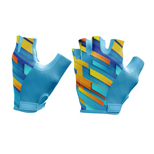 Guantes de Ciclismo Personalizados con Logotipo, Dedos Cortos, Transpirables, Antideslizantes, con Almohadilla de Gel, Resistentes a los Golpes, con Impresión por Sublimación, para Hombre y Mujer - Product Image 3