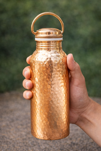 ขวดทองแดงแบบดั้งเดิม  กระติกน้ำทองแดงโบราณ  ขวดน้ำทองแดงสุดหรู  ขวดทองแดงขัดเงาแบบพรีเมียม  ขวดทองแดง - Product Image 3