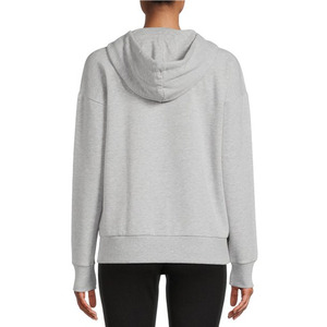 Sudadera con capucha de lana de algodón para mujer de alta calidad personalizada, tejido de invierno de calidad sólida con patrón de letras - Product Image 3