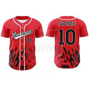 Maillot de baseball personnalisé à rayures - Product Image 3