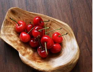 Racine Bois Plat De Service Vintage Anneau En Bois Plat Sculpté À La Main Oeuvres Art (La longueur 8.5 ~ 10 pouces) - Product Image 4