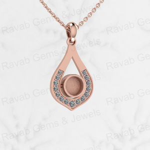 ตัวเรือนเงินแท้ 925 รูปทรงหยดน้ำ ขนาด 6 มม. สำหรับใส่พลอยคาโบชอง หรือเพชร CZ ป้องกันการหมองคล้ำ ใช้สำหรับทำเครื่องประดับเก็บรักษาของที่ระลึก เช่น น้ำนมแม่ หรือเถ้ากระดูก - Product Image 2