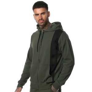 Sweat à capuche oversize pour homme, hiver, coupe ample, polaire 350GSM, coton-polyester, logo personnalisé, streetwear tendance - Product Image 4