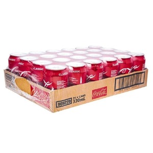 Coca-Cola en canettes de 330 ml, saveur originale, boisson gazeuse rafraîchissante pour le travail, les études et l'usage quotidien, vente flash - Product Image 2