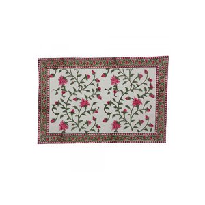 Manteles de mesa de lona de algodón con estampado de bloque manual de lujo, exquisito diseño sólido moderno, juego de costuras bien elaborado, 2 para el hogar para - Product Image 3