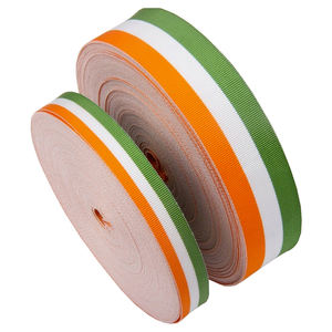 Venta al por mayor OEM Grosgrain Moire cinta Super insignias cinta personalizada rayas clásicas medalla cintas premios y decoraciones suministro - Product Image 1