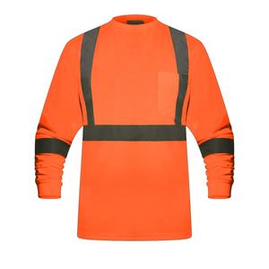 T-shirt de sécurité fluorescent haute visibilité-Manches longues-Polyester 100%-Logo personnalisable - Product Image 1