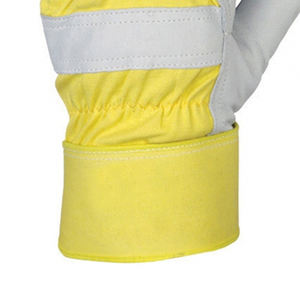 Guante DE TRABAJO DE SEGURIDAD DE cuero suave y cómodo de alta calidad Guantes de seguridad más vendidos con logotipo personalizado - Product Image 4