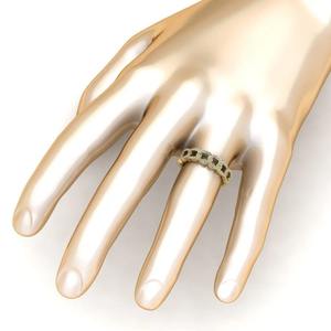 Anillo de cadena entrelazado de Plata de Ley 925 chapado en oro amarillo con diamante redondo de mejor diseño para mujer, fabricante de anillos de compromiso - Product Image 2