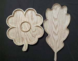 Plato de madera para comida al por mayor, bandeja redonda de madera, plato cargador de madera personalizado, plato redondo para servir comida de fruta - Product Image 3