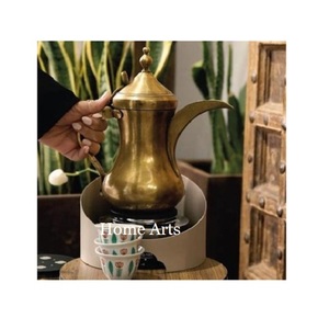 Maravilloso diseño hierro Dallah calentador mejor calidad forma redonda tetera calentador para el hogar Cocina uso - Product Image 3