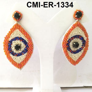 Nouvelle série créative de boucles d'oreilles en perles de riz bouteille de vin ornements de Noël et accessoires de gâteau de tasse de boisson à la mode - Product Image 2