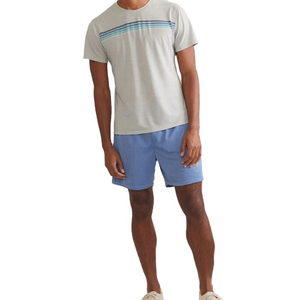 Pantalones cortos deportivos informales de verano de malla de doble capa para hombre, logotipo personalizado, cintura media, cintura elástica, algodón, poliéster, gimnasio, correr, aspecto lavado - Product Image 3