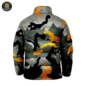 Chaqueta Acolchada Reversible Personalizada para Hombre, Chaqueta Acolchada de Lana con Capucha y Cremallera, Estampado Sublimado, Invierno - Product Image 2