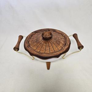 Cazuela de Madera de Diseño con Tapa y Asas, Perfecta para la Cena Familiar en Casa y Uso en Restaurantes, Venta al por Mayor desde India - Product Image 4