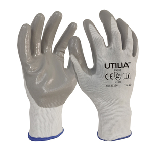 Guanti in Nitrile/Nylon Grigio Taglia 8 - Product Image 1