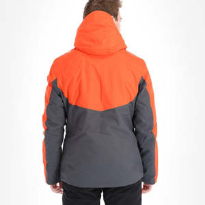 Chaqueta de esquí y snowboard impermeable y cortavientos de talla grande para invierno, transpirable, para cross country, con capucha alta y logo frontal. - Product Image 6