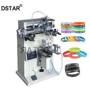 Silicone Band Bracelets 1 Color Screen Printing Machine Silicone Wristband New Screen Printing Equipment For Sale