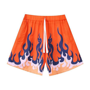 Pantalones Cortos de Baloncesto Personalizados de Moda para Hombre, Cintura Alta, de Malla, para Entrenamiento de Verano, Diseño Liso, Doble Capa - Product Image 1