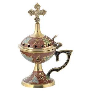 Graver la conception de gros brûleur d'encens croix Top Advance qualité fournitures église services publics Style européen brûleur d'encens - Product Image 2