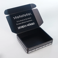 Emballage d'expédition auto-érectile en carton ondulé recyclable de qualité supérieure avec logo personnalisé et marque privée, finition mate, pour boîtes d'avion