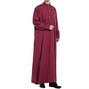 Jubba traditionnelle musulmane de haute qualité 2025, robe Thobe pour hommes arabes, taille plus, Thobe brodé - Product Image 3