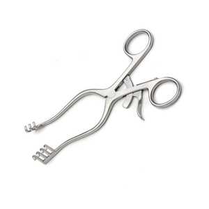 Écarteur sur mesure 240 mm 9 12 3x4 broches émoussé Non stérile en acier inoxydable Adson enrouleur écarteur chirurgical - Product Image 3