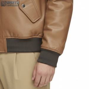 Blouson aviateur en cuir véritable pour homme, motif camouflage, couleur personnalisable sur le devant, imperméable, haute qualité, vente en gros, arrivée 2025 - Product Image 3