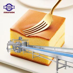 Four tunnel industriel automatique SINOFUDE pour la fabrication de gâteaux éponge, de gâteaux Castella et de cupcakes, avec machine de dépose multifonctionnelle - Product Image 2
