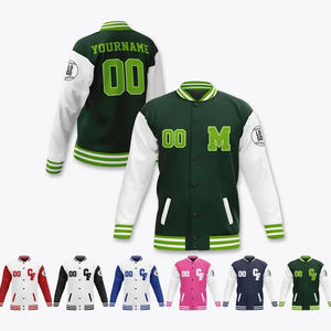 Chaqueta con letras bordadas para hombre, chaqueta de béisbol holgada de Hip Hop callejero, ropa informal, chaqueta para actividades al aire libre para hombre - Product Image 5